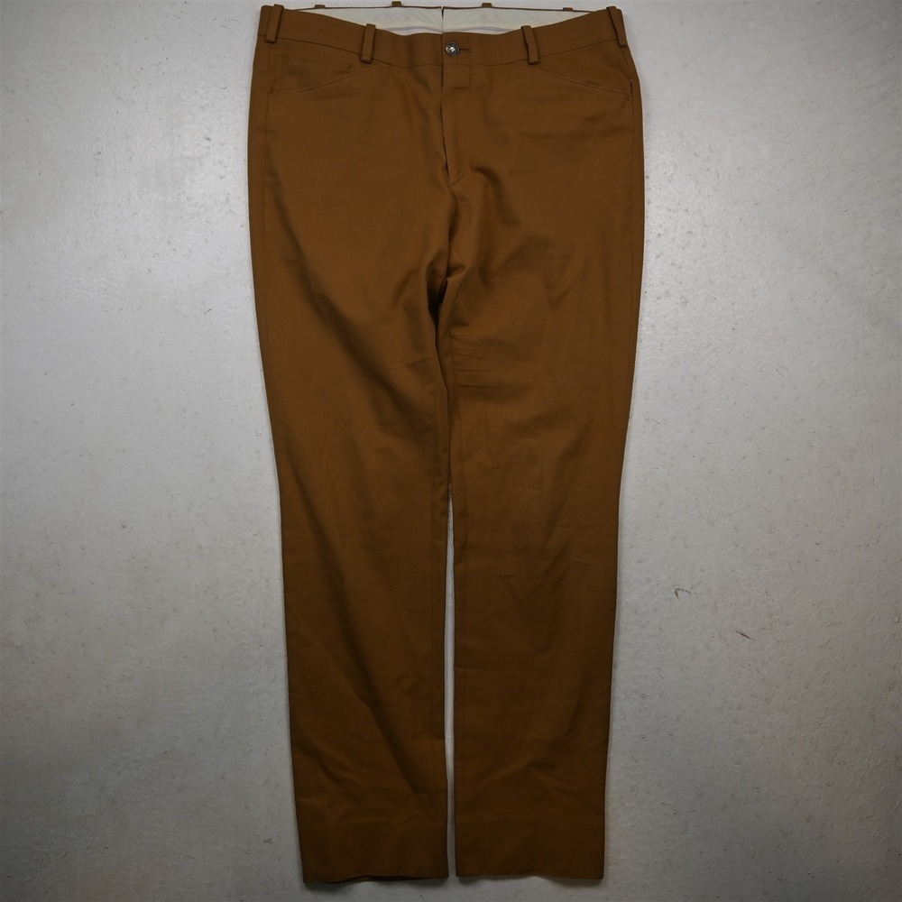 Tom James 34x32 Camel Khaki Tan Brown 5 Pocket Slim Straight Mens Pants